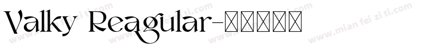 Valky Reagular字体转换